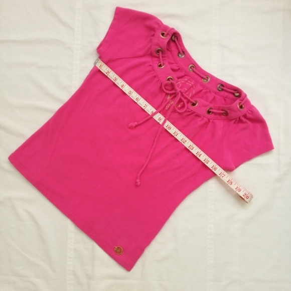 MICHAEL KORS Magenta Short Sleeve Shirt - Picture 11 of 13